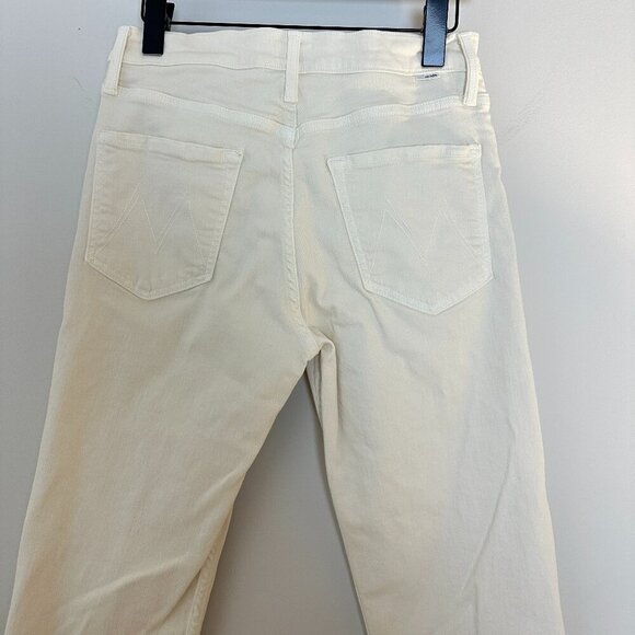 MOTHER The Tomcat High Waisted Jeans in Wash Cream Puffs Size US 29 - Picture 8 of 14